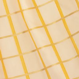 Hucklebones London-Yellow Organza Check Dress | Childrensalon Outlet