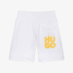 HUGO-Boys Bright Blaze Logo Shorts | Childrensalon Outlet