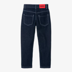 HUGO-Boys Dark Denim Relaxed Jeans | Childrensalon Outlet