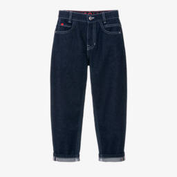 HUGO-Boys Dark Denim Relaxed Jeans | Childrensalon Outlet