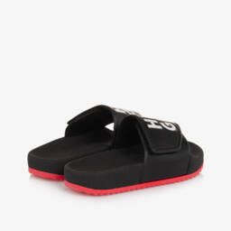 HUGO-Комфортные сандалии с эмблемой для мальчиков в черном цвете | Childrensalon Outlet