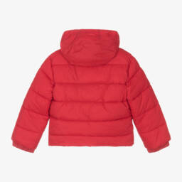 HUGO-Boys Hooded Scarlet Puffer Coat | Childrensalon Outlet