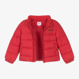 HUGO-Boys Hooded Scarlet Puffer Coat | Childrensalon Outlet