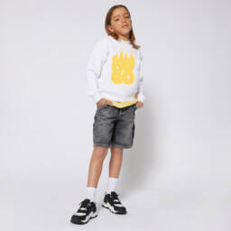 HUGO-Свободные черные джинсовые шорты для мальчиков | Childrensalon Outlet