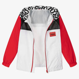 HUGO-Бело-красная ветровка для мальчиков | Childrensalon Outlet
