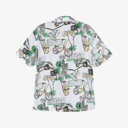 HUGO-Белая рубашка с отложным воротником для мальчиков | Childrensalon Outlet