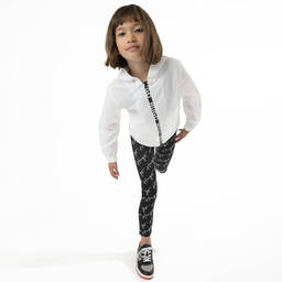 HUGO-Черные легинсы для девочек | Childrensalon Outlet