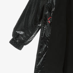 هيوغو-معطف واقي من الرياح لون أسود لامع للبنات | Childrensalon Outlet