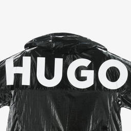 هيوغو-معطف واقي من الرياح لون أسود لامع للبنات | Childrensalon Outlet