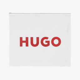HUGO-Girls Black & White Logo Swimsuit | Childrensalon Outlet