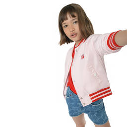 HUGO-Girls Blue Denim Logo Shorts | Childrensalon Outlet