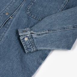 هيوغو-بلوزة جينز زرقاء واسعة للبنات | Childrensalon Outlet