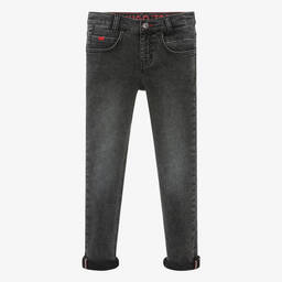 HUGO-Teen Boys Black 708 Jersey Jeans | Childrensalon Outlet