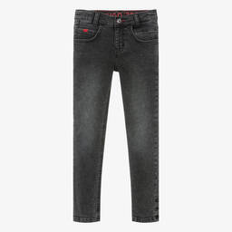 HUGO-Teen Boys Black 708 Jersey Jeans | Childrensalon Outlet
