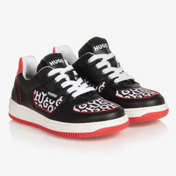 HUGO-Черные кроссовки из искусственной кожи | Childrensalon Outlet