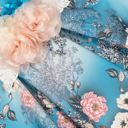 iAMe-Голубое платье с цветами | Childrensalon Outlet