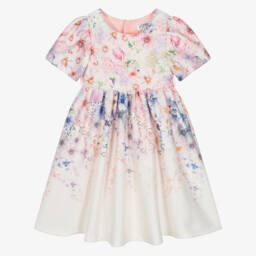 iAMe-فستان بناتي بتدرجات وردية وزهور | Childrensalon Outlet
