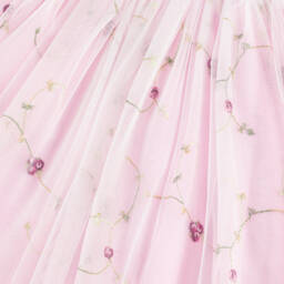 iAMe-Girls Blushing Floral Tulle Gown | Childrensalon Outlet