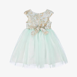 iAMe-طقم فاخر للبنات باللون الزمردي والذهبي | Childrensalon Outlet