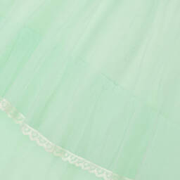 iAMe-Girls Green Tiered Tulle Dress | Childrensalon Outlet