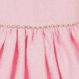 iAMe-Girls Pink Diamanté & Brocade Dress | Childrensalon Outlet