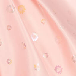 iAMe-Girls Pink Floral Satin Dress | Childrensalon Outlet