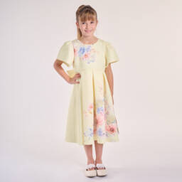 iAMe-Girls Sunny Floral Elegance Dress | Childrensalon Outlet