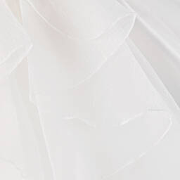 iAMe-Girls White Embroidered Floral Dress | Childrensalon Outlet