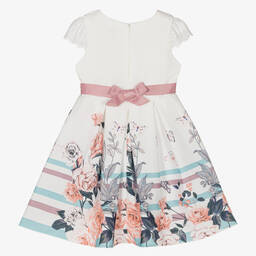 iAMe-Girls White Floral Dress | Childrensalon Outlet