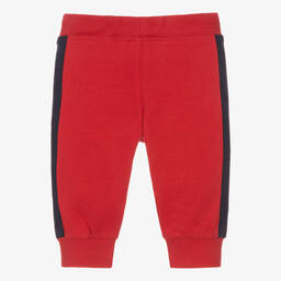 iDO Малыши-Baby Boys Red Cotton Joggers | Childrensalon Outlet