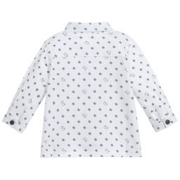 iDO Мини-Baby Boys White Jersey Shirt | Childrensalon Outlet
