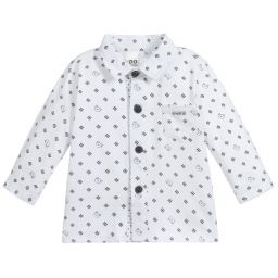 iDO Мини-Baby Boys White Jersey Shirt | Childrensalon Outlet