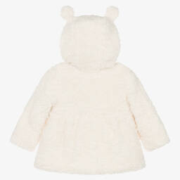 آي دو Mini-معطف شيربا فليس لون عاجي للمولودات | Childrensalon Outlet