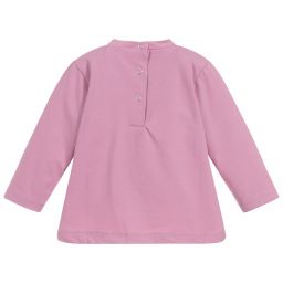 iDO Мини-Baby Girls Pink Cotton Top | Childrensalon Outlet
