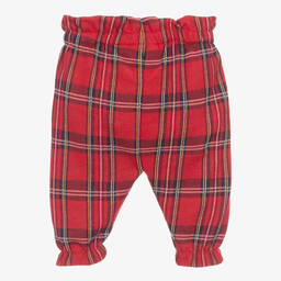 iDO Мини-Красные брюки в клетку для малышек | Childrensalon Outlet