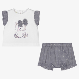 iDO Mini-Baby Girls Shorts Set | Childrensalon Outlet