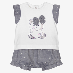 iDO Mini-Baby Girls Shorts Set | Childrensalon Outlet