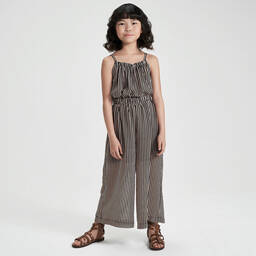 آي دو Junior-جمبسوت بولي لون أسود وبيج للبنات | Childrensalon Outlet