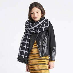 iDO Для младших-Черно-серый шарф (184 см) | Childrensalon Outlet