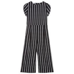 iDO Junior-جمبسوت لون أسود و عاجي للبنات | Childrensalon Outlet