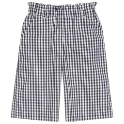 iDO Малыши-Черно-белые хлопковые брюки | Childrensalon Outlet