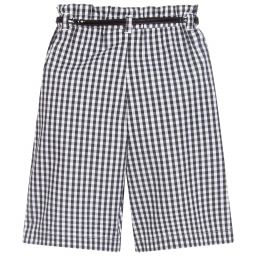 iDO Малыши-Черно-белые хлопковые брюки | Childrensalon Outlet