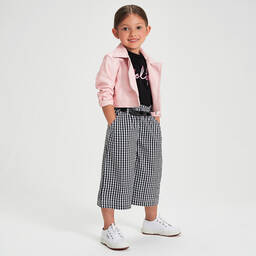 iDO Малыши-Черно-белые хлопковые брюки | Childrensalon Outlet