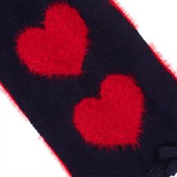 آي دو Baby-سكارف مزيج قطن وصوف لون كحلي وأحمر للبنات | Childrensalon Outlet