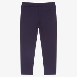 iDO Junior-Blue & Silver Studded Leggings | Childrensalon Outlet