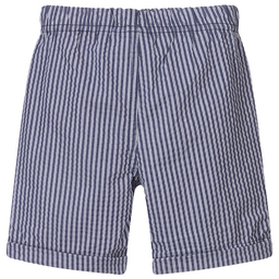 iDO Baby-Blue Striped Cotton Shorts | Childrensalon Outlet