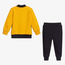 iDO Baby-Blue & Yellow Cotton Tracksuit | Childrensalon Outlet