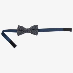 آي دو Baby-طقم ربطة عنق ومنديل جيب لون كحلي ورمادي للأولاد | Childrensalon Outlet