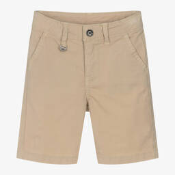 iDO Малыши-Boys Beige Slim Fit Chino Shorts | Childrensalon Outlet