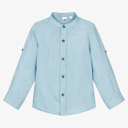 آي دو Baby-قميص كتان لون أزرق فاتح للأولاد | Childrensalon Outlet